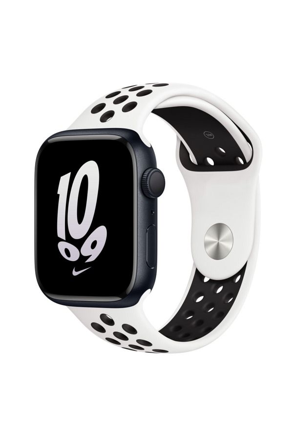 THD-Curea Sport Alba Cu Orificii De Ventilatie Negre Pentru Apple Watch 45 Mm Seria 8, Apple Watch Ultra 1