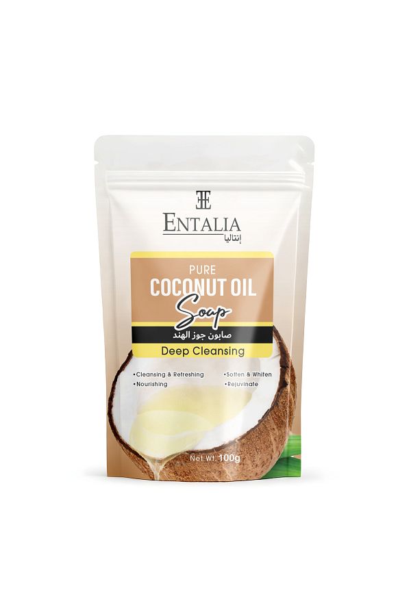 ENTALIA-Thai coconut soap with a fragrant and fragrant scent and a silky touch, 100 grams 1