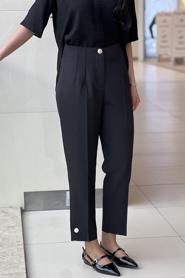 sentez giyim-Synthesis Mars Leg Buttoned Trousers 1