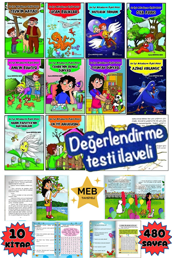 Ata Yayıncılık 2.ve 3.sınıf Okumayı Sevdiren 10'lu Arkadaşım Hikaye Seti Değerlendirme Testi