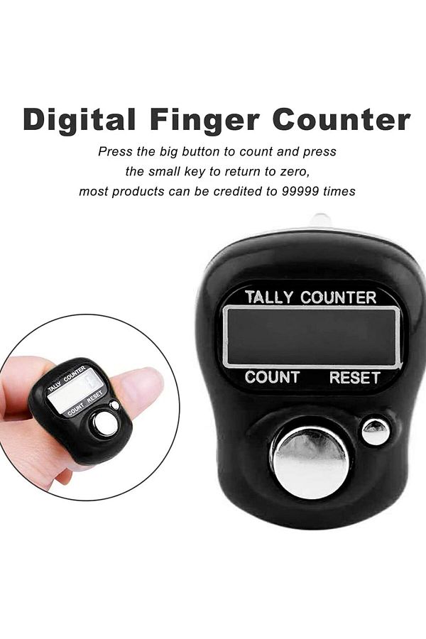 Generic-Electronic Finger Counter, Resettable 5 Digit LCD Electronic Digital Display Finger Hand Tally Count 1