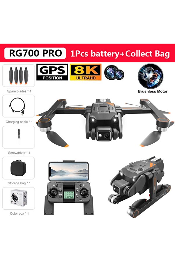 GSF-Rg700 Pro Gps 8k 1b Drone 8k Professional Hd Dual Camera With Screen 5g Wifi 360 Obstacle Avoidance 1