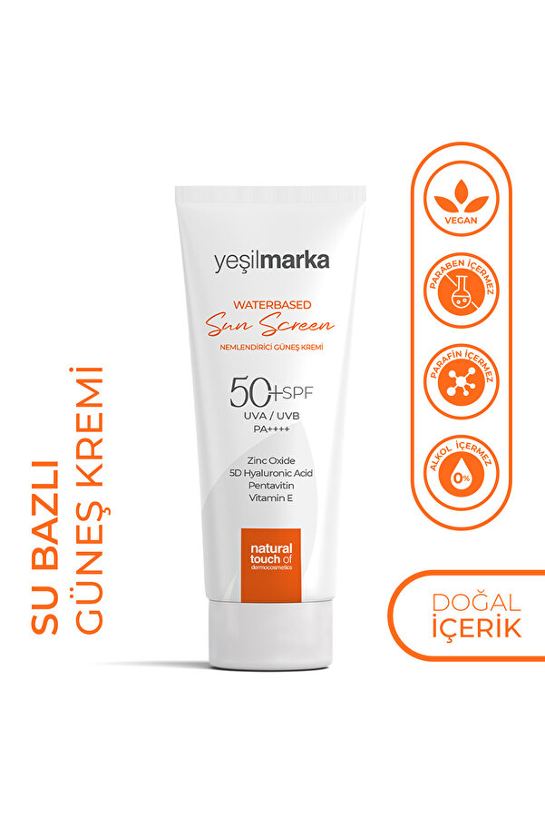 yeşilmarka 50 Faktör (SPF) Su Bazlı Güneş Kremi- Bebek, Çocuk Ve Yetişkinler Için Ideal - Yüksek Koruma
