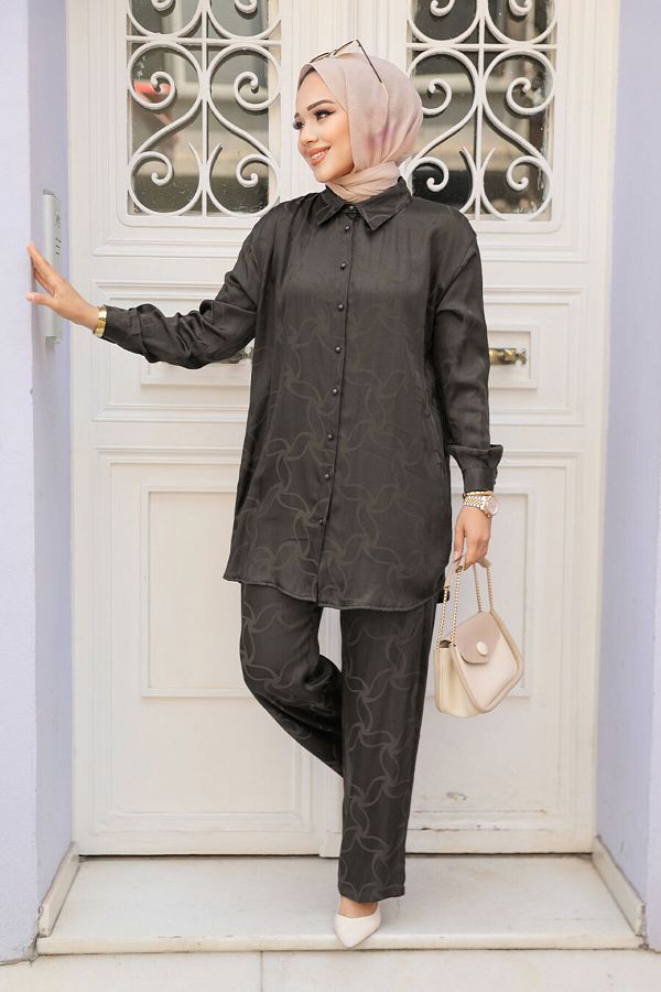 Neva Style-Set de două muselină cu model negru - 12504S 1