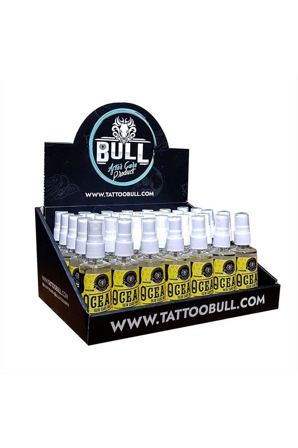 TattooBull-Ocean Solution Piercing Solution - Stand of 35 - (50 ml) 1