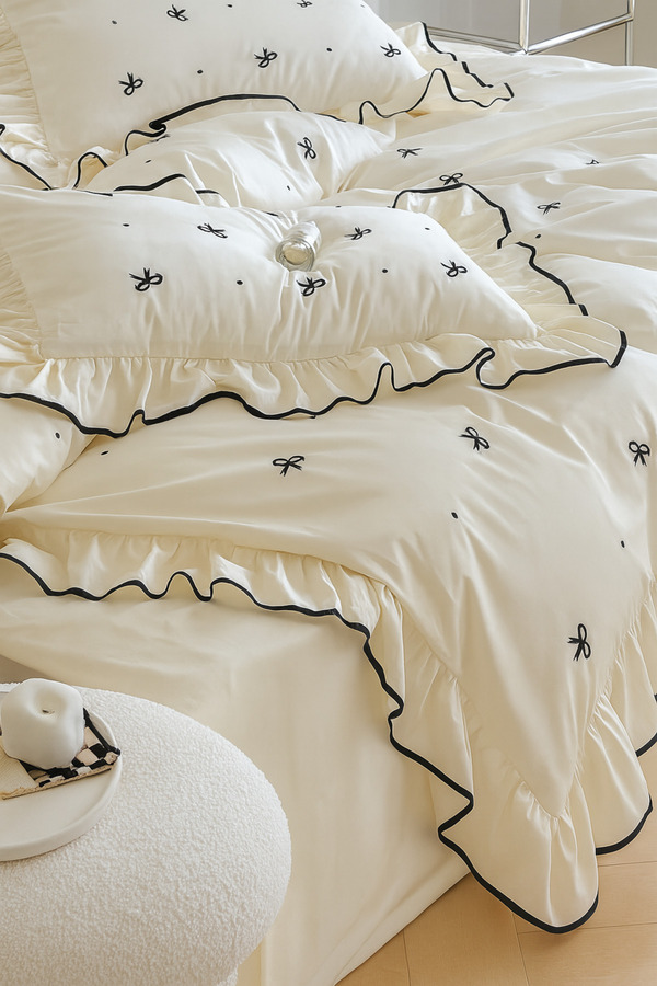 Uçkan home Soft elegance çift kişilik nevresim seti %100 pamuk