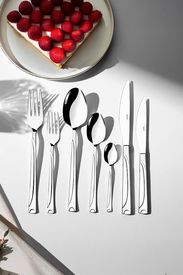 Nehir-Fiesta Simple 12 Person 89 Piece Boxed Fork Spoon Knife Set 1