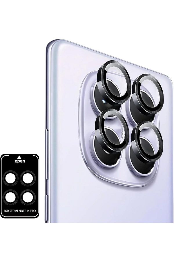 Mena Rise-Diyar-ıFırsatShop واقي عدسة الكاميرا 9h صلب لهاتف Redmi Note 14 Pro مع جهاز محاذاة تلقائي 1
