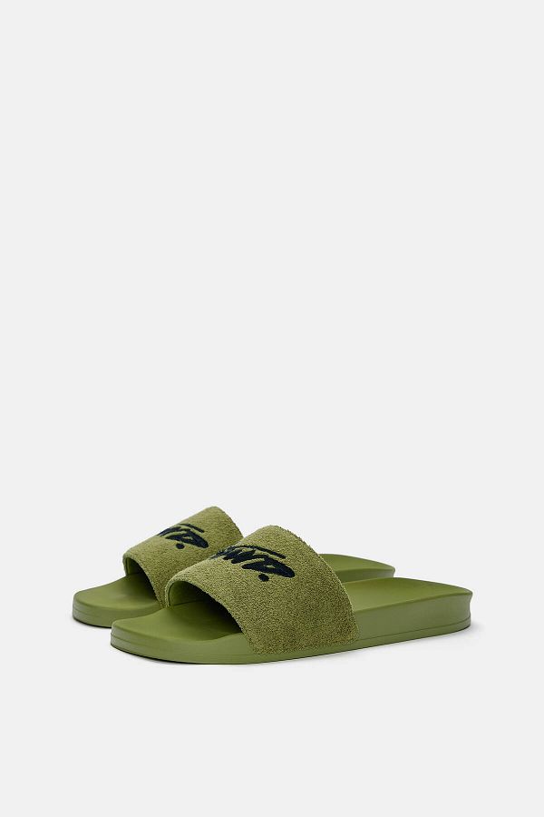 Pull & Bear-Rubberised STWD sandals with fabric detail 1