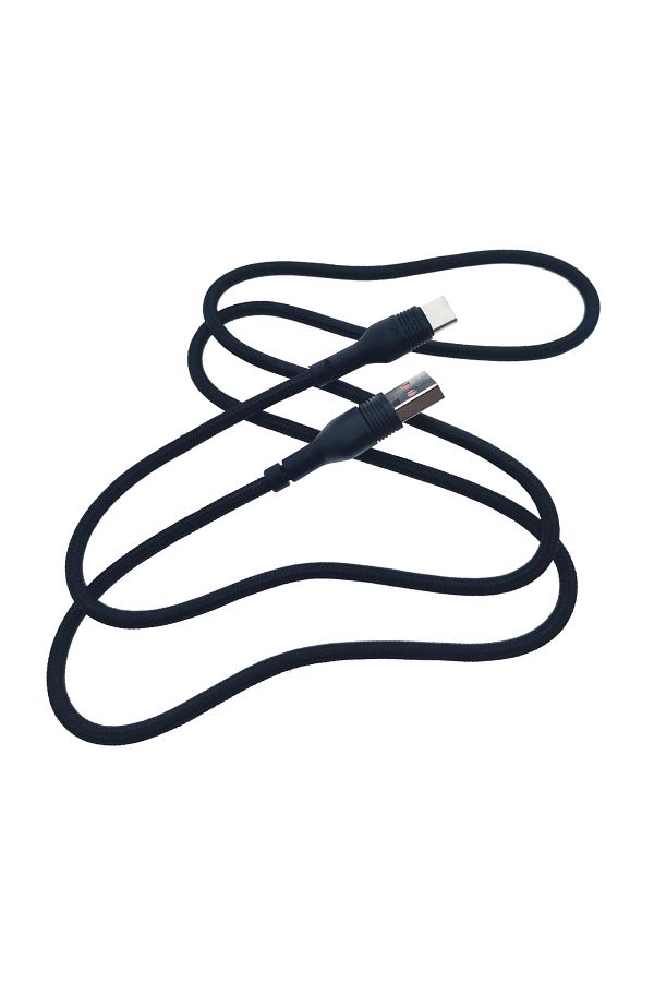 Xo-Cablu de date și alimentare, XO-NB55 89975, 5 A, conector USB la USB tip C mascul, lungime 100 cm, negru 1
