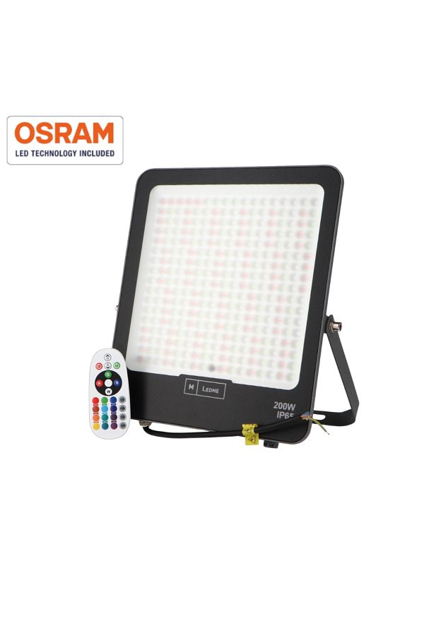LDM-Napoli Plus RGB Floodlight, OSRAM LED 200W IP65, Remote Control Included 1