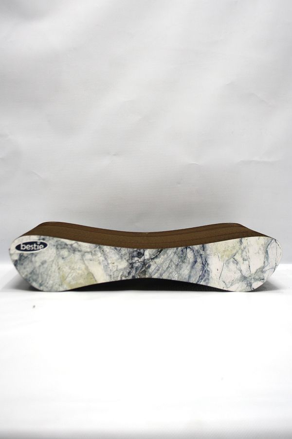 Bestie-Cat Scratching Sofa Cardboard Cat Scratching Horizontal Scratching- Small (43X24X8,5 cm)- 3D Marble Pattern 1