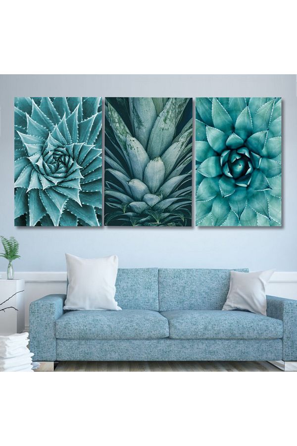 4gdran-Three modern canvas paintings with a rose design with a hidden wooden frame 1
