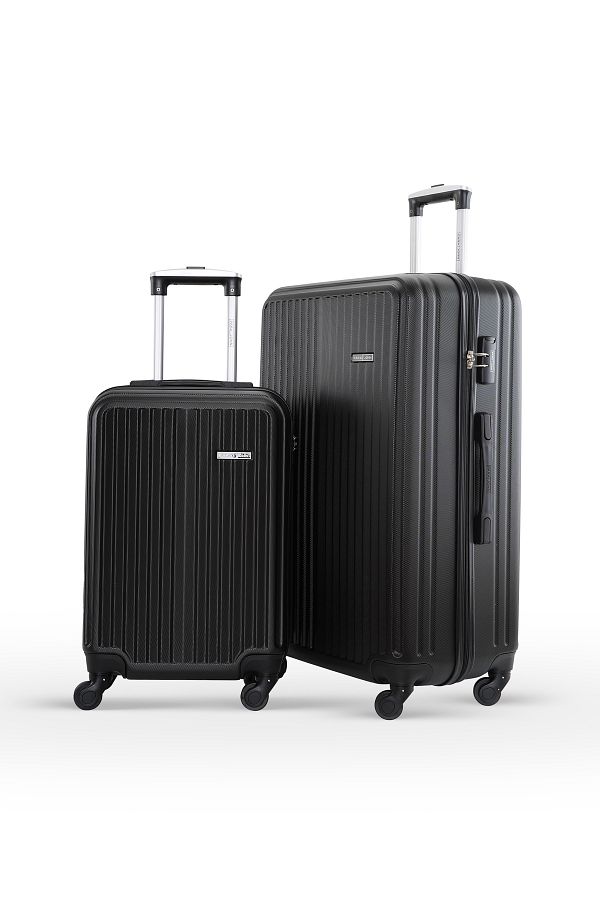 PARAJOHN-Ridge 2-piece Luggage Set Abs Hard Shell Check-in Trolley Bag With 360° Spinner Wheels & Lock 1