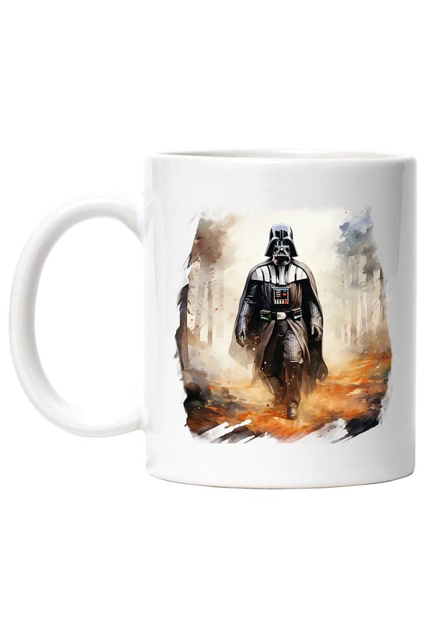 INOVATIX-Cana alba personalizata, Darth Vader, Star Wars, Padure, Foc, Raufacator, SF, INOVATIX®. 330ml 1