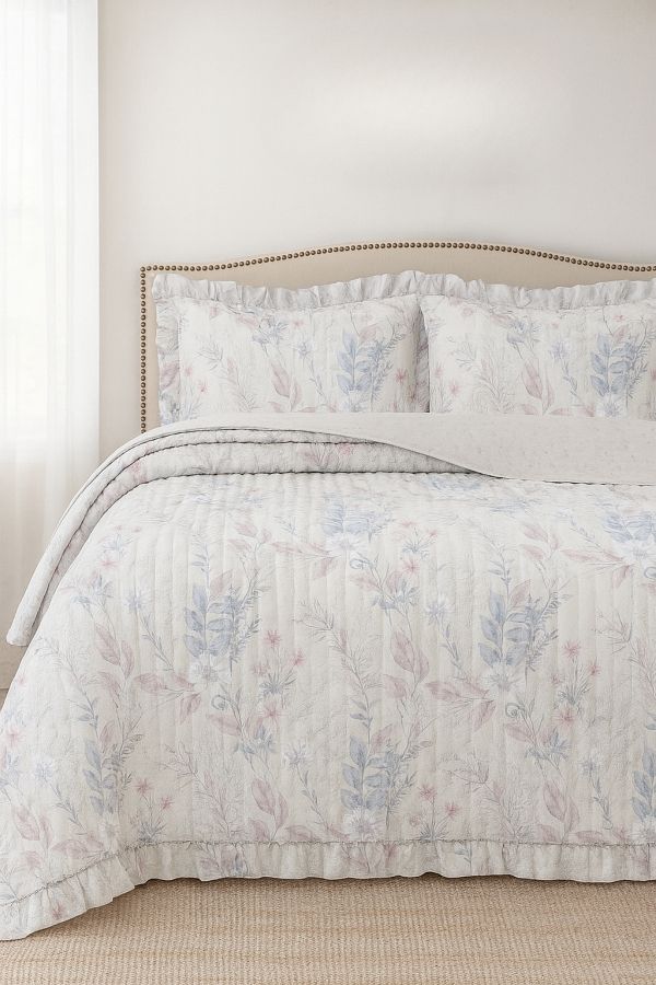 sutra-Flora Series Double Sided Double Bedspread Set 1