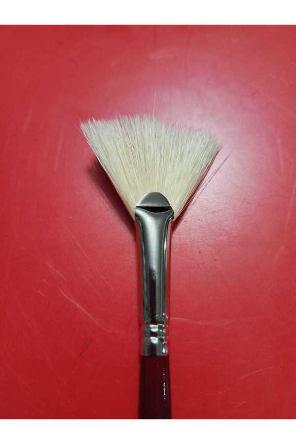 Pebeo-113L Series Natural White Hard Bristle Fan Brush No:5 1