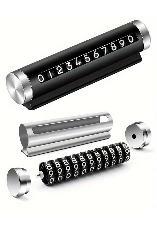 jetfast-Vehicle Parking Telephone Number Counter Adjustable Torpedo Top Cylinder Number Counter 1