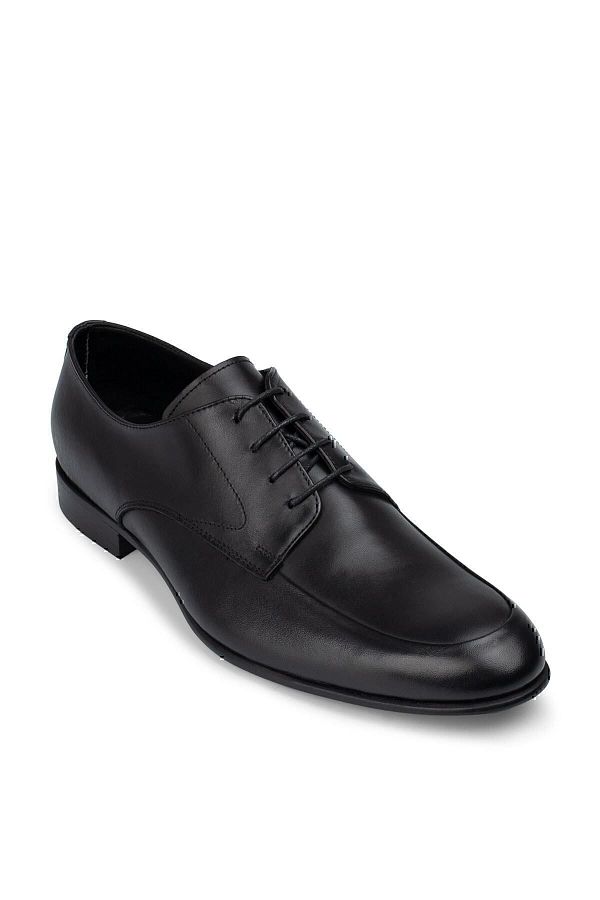 Deery-Genuine Leather Black Classic Men's Shoes 1
