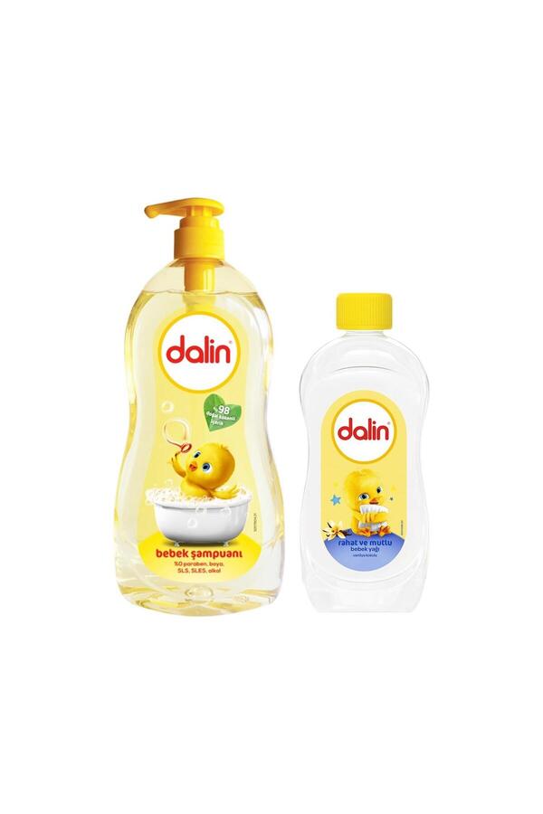 Dalin Bebek Şampuan 700 Ml + Rahat Mutlu Bebek Yağı 100 Ml Hediye