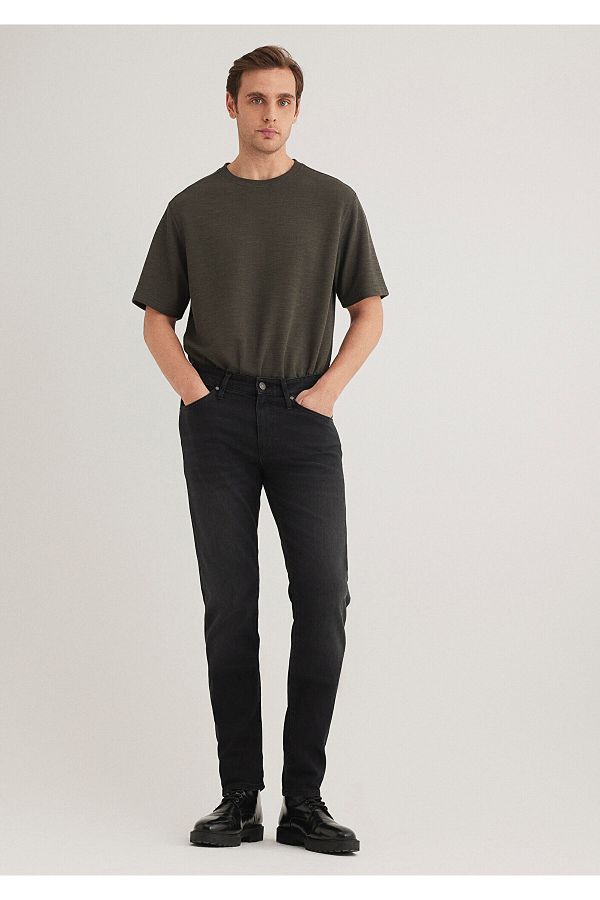 Mavi-Jake Premium Dark Gray Jean Trousers 0042218775 1