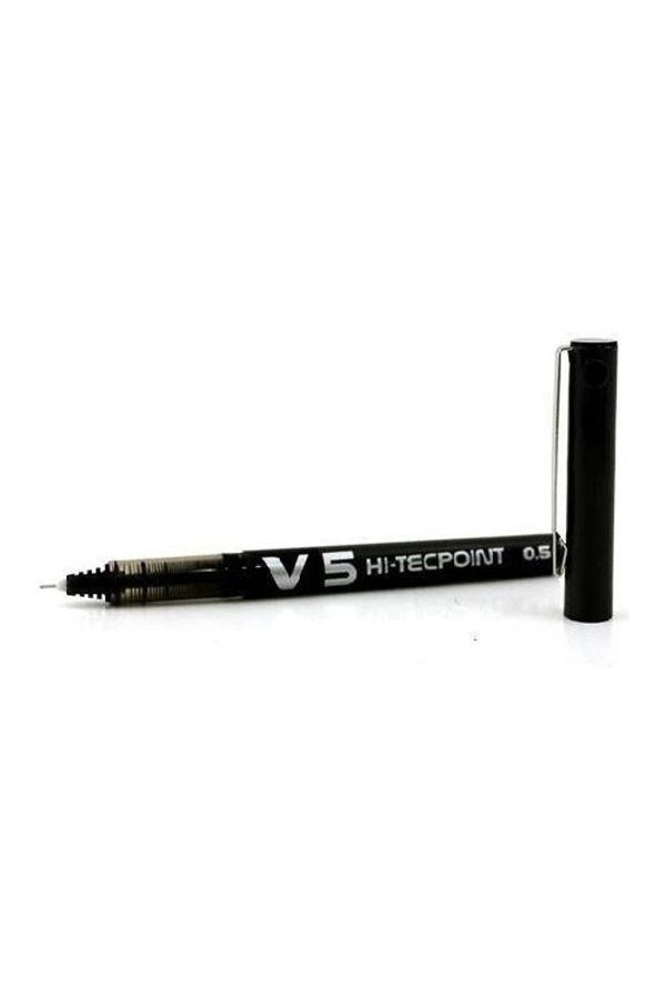 Pilot-V5 Roller Pen Hi-tecpoint Needle Tip 0.5 Mm Black Bx-v5-b 1