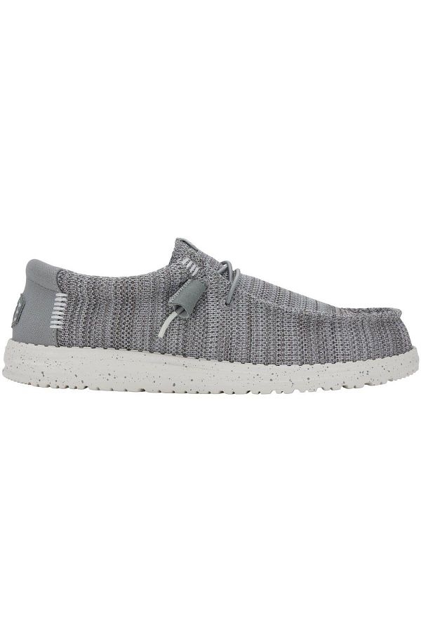 HEY DUDE-Wally Stretch Sox Men's Shoes - Gray 1