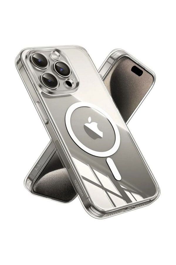 TORRAS-جراب UPRO الشفاف من سلسلة iPhone 15 Pro Max باللون الرمادي التيتانيوم | X00RP82A006 1