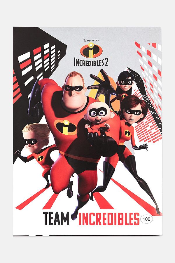 Disney-Incredibles 2 Single Line 100 Sheets Notebook, Assorted 1