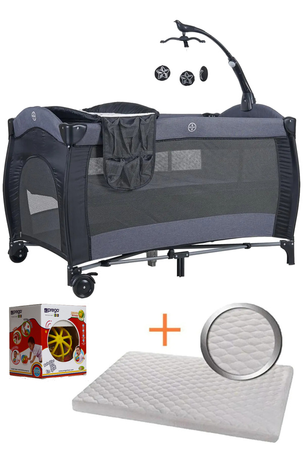 Sunny Baby 70*120 Sallanır Dönenceli Alt Açmalı Oyun Parkı Park Yatak+ Yatak + Oyuncak