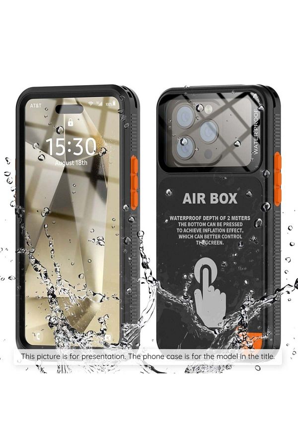 ShellBox-Universal Waterproof Phone Case up to 6.1 inch, ShellBox AirBox IP68, Black 1