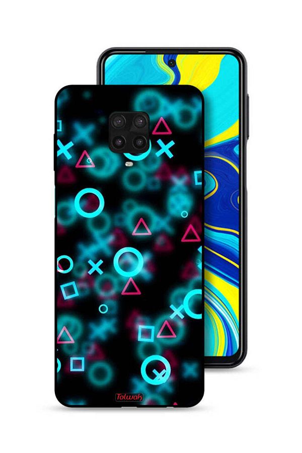 Tolwak-Xiaomi Redmi Note 9S Protective Case Cover Squid Game Icons Small 1