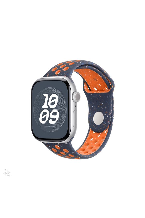 THD-Curea sport cu orificii, THD, compatibila Apple Watch 46 mm seria 10, Apple Watch SE 44 mm, albastru 1