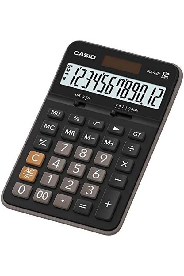 Casio-Casio AX-12B Lcd Electronic Calculator 1