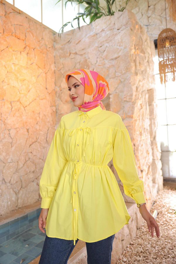Nergis Neva Butik-Tunic with Drawstring at the Waist 1
