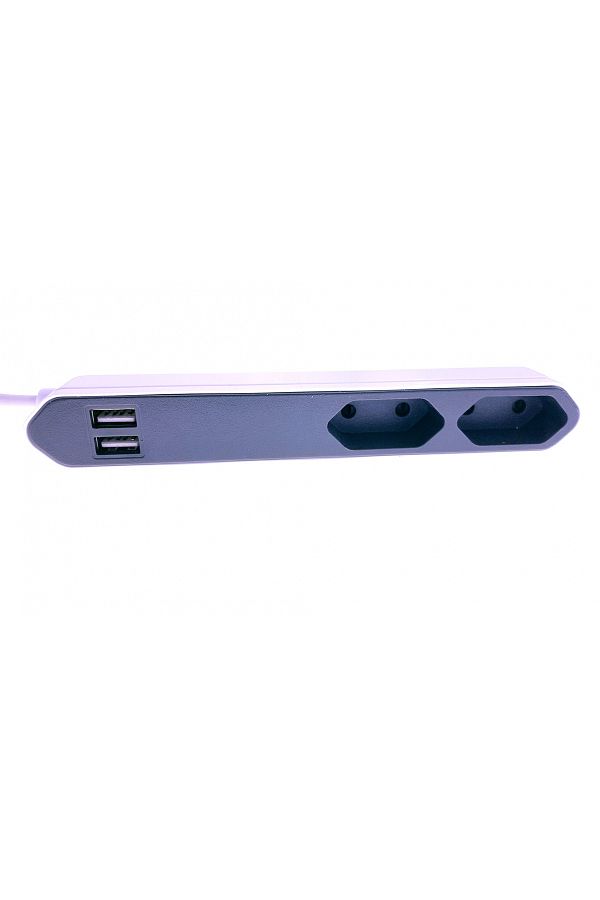 OEM-Allocacoc-Extension cord 2 EU sockets+2 USB, 2.1A, 1.5m 1
