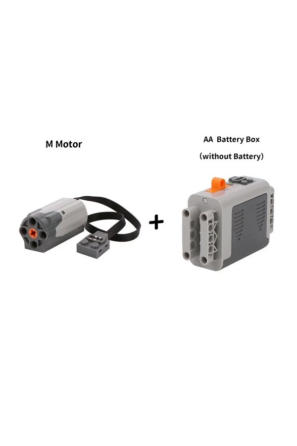 Choice-1 Set Motor Case Moc Technology Pf Blocks Power Functions Aa Battery Box Case & M Motor Technical Fo 1