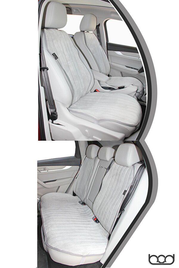 Bod Togg T10X Tay Tüyü Cepli Oto Koltuk Koruyucu Kılıf İyon Serisi Gri