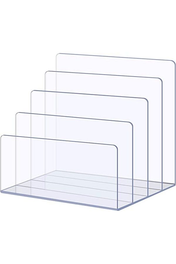 SMARTPOINTS-File Organizer for Desk Mail Organizer Countertop 4-Section File Holder 1