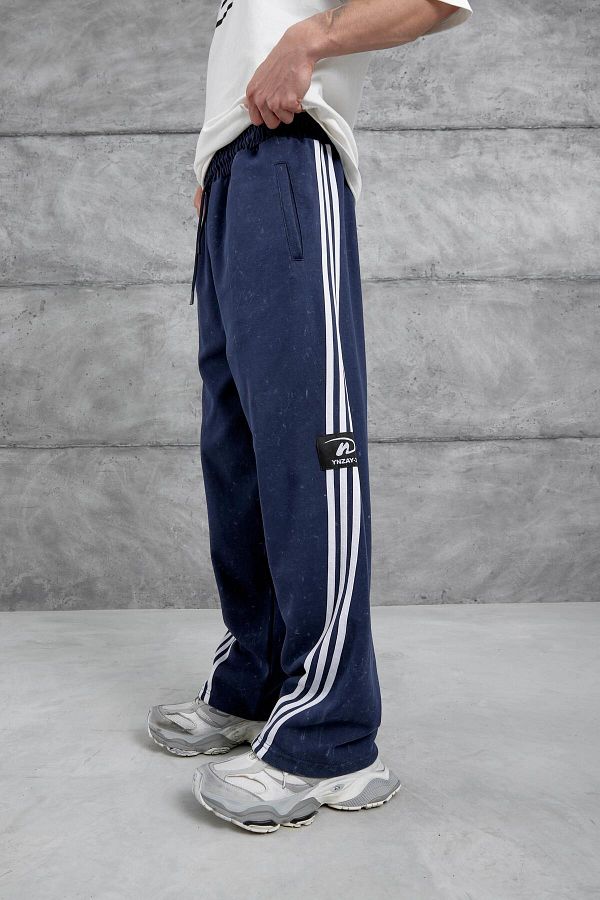 NOMARC-Navy Blue Ynzay-3 Written Baggy Sweatpants 1