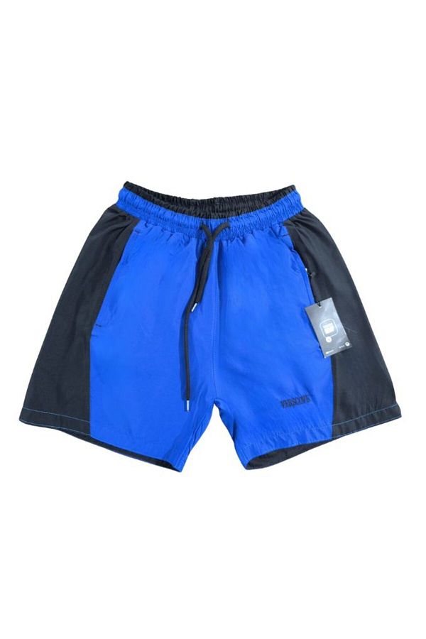 VERSCOVE-Swim Shorts Plus Size Micro Fabric Side Stripe Zipper Pockets Lining Mesh Pool Shorts 1