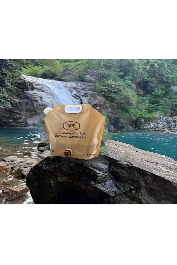 DLC-Portable Multipurpose Reusable Water Bag 10L with Faucet, Foldable 1