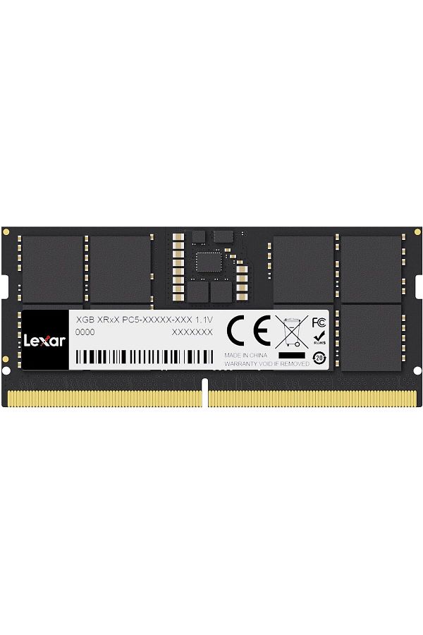 Lexar-ذاكرة Lexar SODIMM DDR5 RAM سعة 16 جيجابايت وتردد 5600 ميجاهرتز وذاكرة DDR5 SODIMM عالية الأداء لأجهزة الكمبيوتر المحمولة بـ 262 سنًا 1