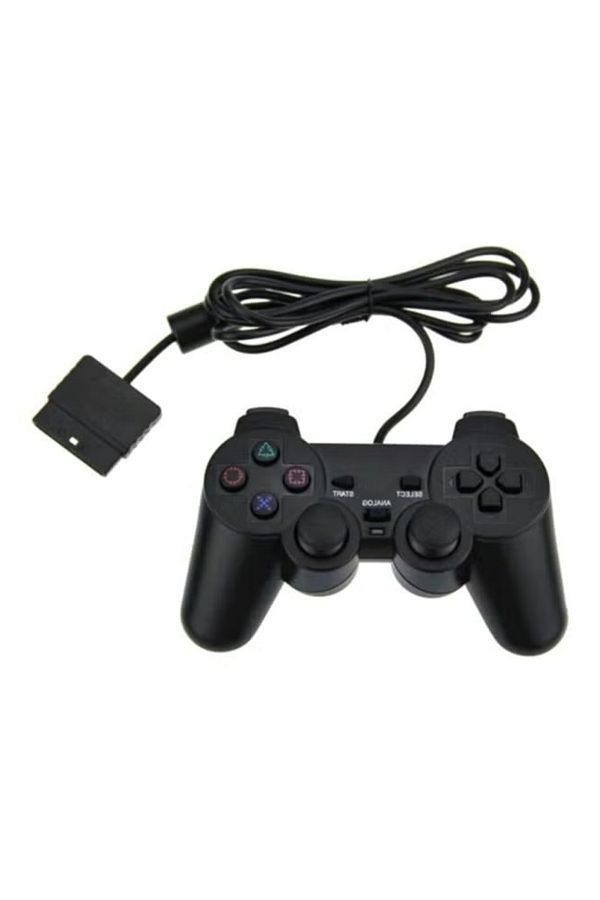 DLC-Wired PS2 Controller – Dual Vibration, Ergonomic Gamepad with 2 m Cable for PlayStation 2 1