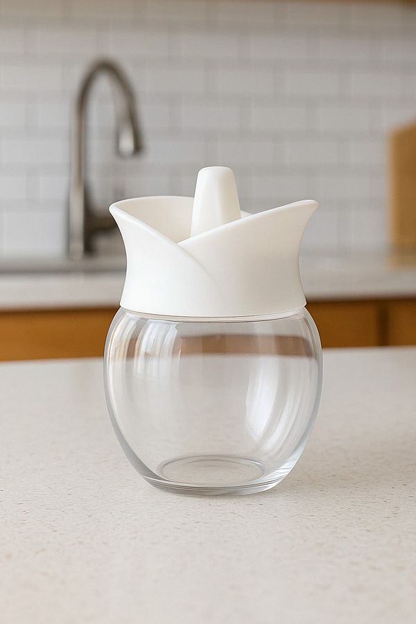 CMT-Glass sugar bowl 1
