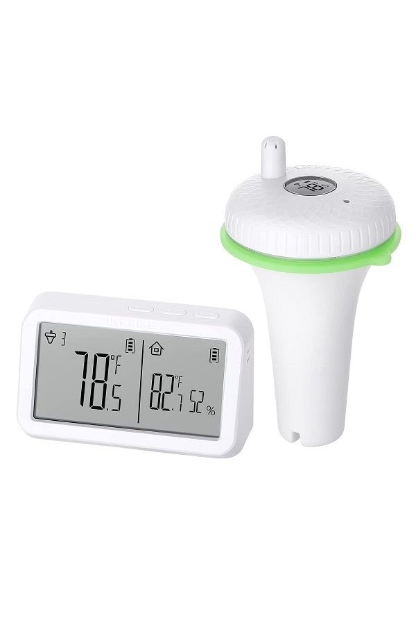 Inkbird-IBS-P02R Floating Pool Thermometer Set, Wireless Pool Thermometer with Indoor Temperature Hu 1