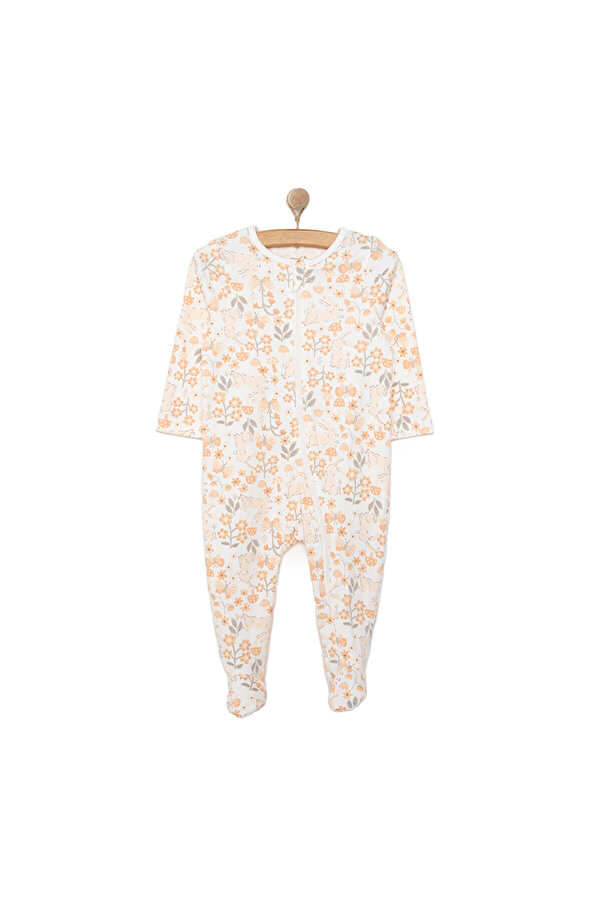 ebebek Hello Baby HelloBaby Yenidoğan Kız Organik Patikli Tulum Kız Bebek