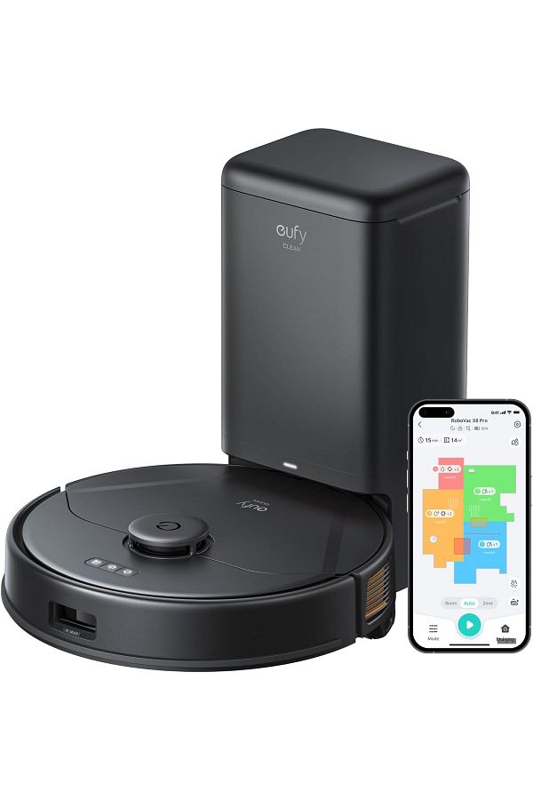 eufy-eufy Clean X8 Pro Robot Vacuum Cleaner with Mop and Self-Empty Station 1