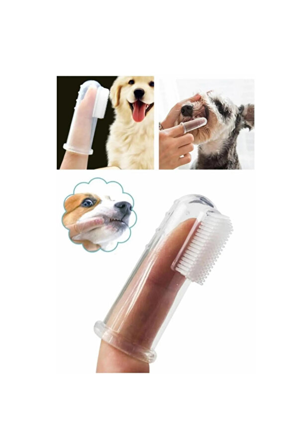 mucit home Bebek Ve Kedi Köpek için Silikon Parmak Diş Kaşıyıcı Dil Temizleyici Diş Fırçası