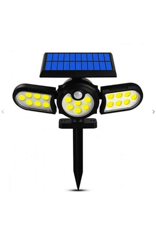 divendi-ro-WS 1206B triple solar lamp with motion sensor, for wall or ground mounting 1